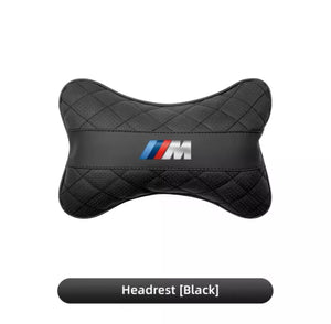 Luxury Napa Leather BMW Headrest Cushion BMW M Sport