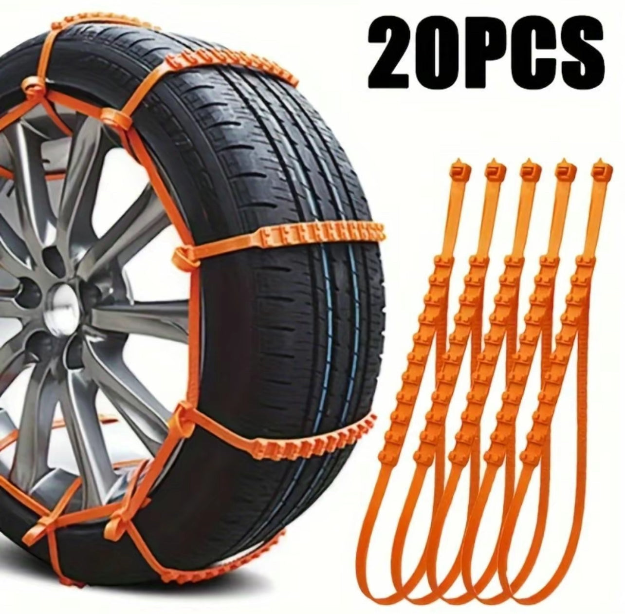 Universal off-road snow tyre anti-skid chain