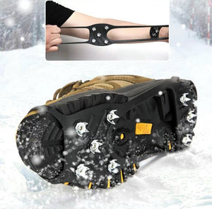 Safety anti-slip shoe covers 1pc snow climbing stretch fit