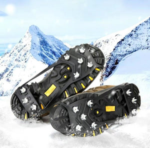 Safety anti-slip shoe covers 1pc snow climbing stretch fit