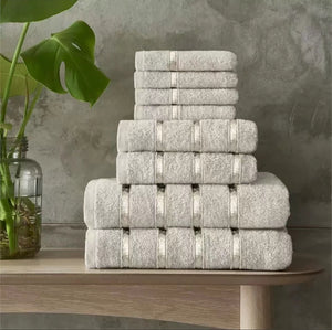 Luxury 100% Egyptian Cotton Towels 8 Piece Set